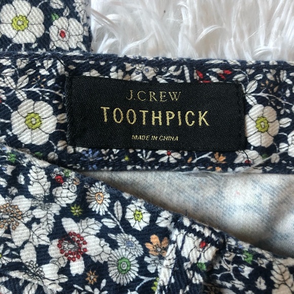 J. Crew Liberty of London Toothpick Floral Jeans - Picture 5 of 7